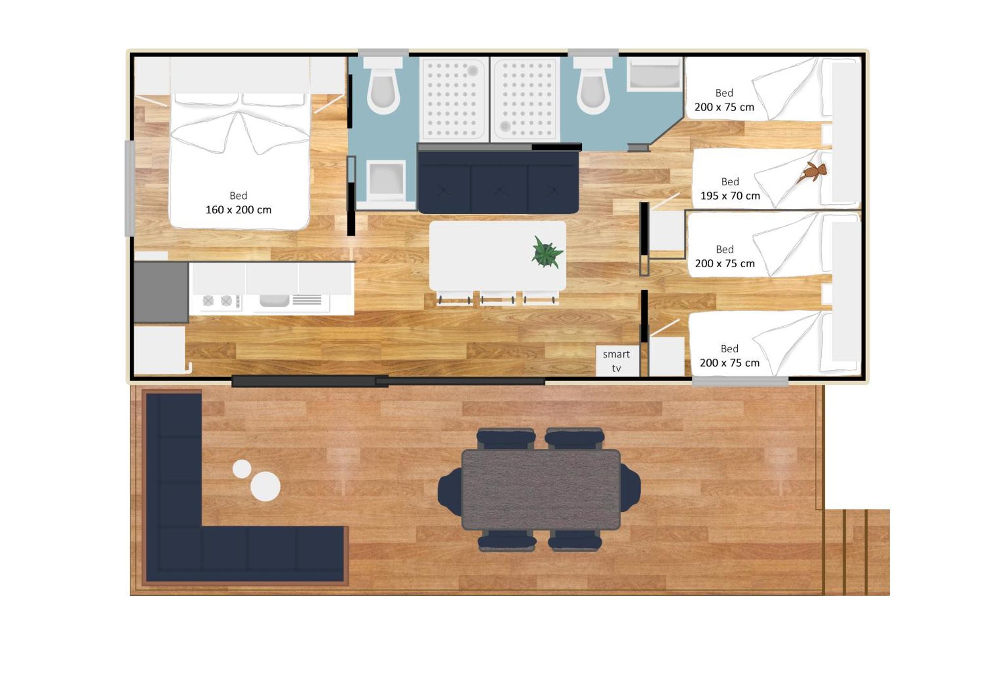 Estivo Premium Deluxe Mobile Homes On Camping Del Sole Village Ιζέο Εξωτερικό φωτογραφία